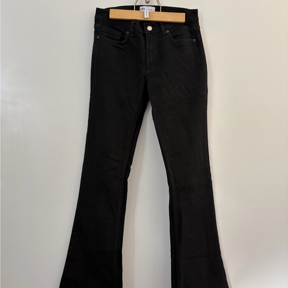 Zara Denim - Zara Classic Black Denim Disco Pant
